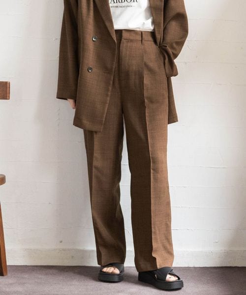 LOWRYS FARM（ローリーズファーム）の「バスケットワイドパンツ（パンツ・レディース・アイボリー08/ブラック09/ブラウン58・M/L）」の3枚目の写真