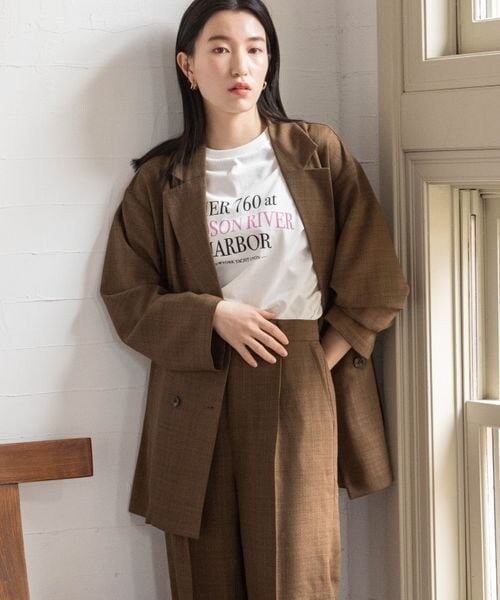 LOWRYS FARM(ローリーズファーム)の「バスケットルーズジャケット(ジャケット/アウター・レディース・アイボリー08/ブラック09/ブラウン58・F)」の15枚目の写真