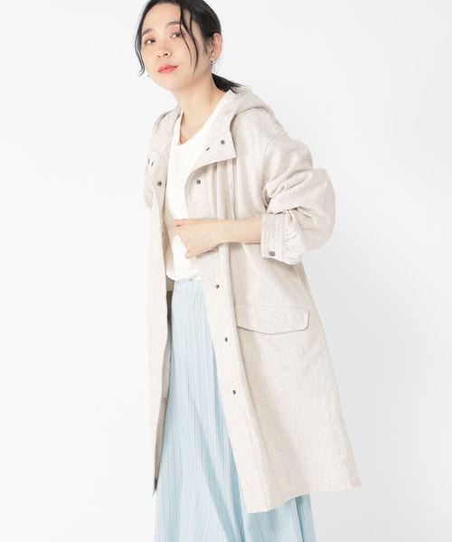 【タグ付き新品】studioCLIPリネンチェスターコート 定価17800円＋税 タグ付き新品】studioCLIPリネンチェスターコート 定価17800円＋税