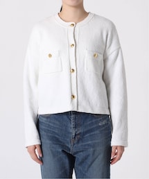 ドゥーズィエムクラス　2023SS Cotton Jacket カーディガン DEUXIEME CLASSE - ドゥーズィエムクラス Cotton Jacket