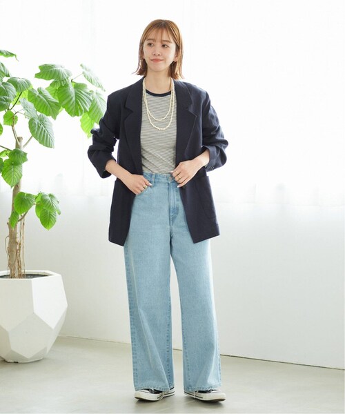 kamsk！新品タグ付き　ベーセーストック　リネンジャケット　フリーサイズ B.C STOCK（ベーセーストック）の「《予約》リネンジャケット
