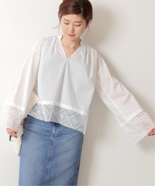 Spick & Span（スピックアンドスパン）の「≪予約≫レースヴィンテージライクブラウス（その他・ホワイト/フリー）」の13枚目の写真