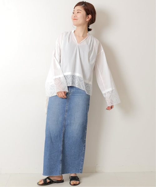Spick & Span（スピックアンドスパン）の「≪予約≫レースヴィンテージライクブラウス（その他・ホワイト/フリー）」の4枚目の写真