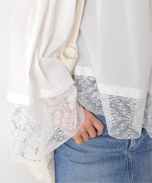 Spick & Span（スピックアンドスパン）の「≪予約≫レースヴィンテージライクブラウス（その他・ホワイト/フリー）」の15枚目の写真