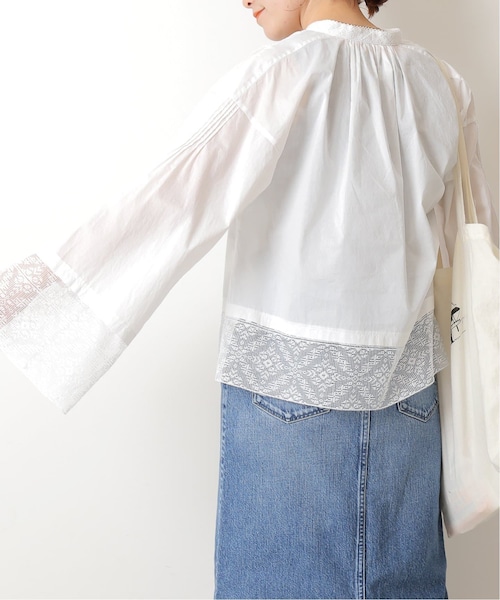 Spick & Span（スピックアンドスパン）の「≪予約≫レースヴィンテージライクブラウス（その他・ホワイト/フリー）」の10枚目の写真