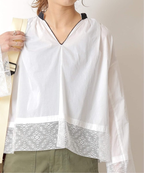 Spick & Span（スピックアンドスパン）の「≪予約≫レースヴィンテージライクブラウス（その他・ホワイト/フリー）」の3枚目の写真