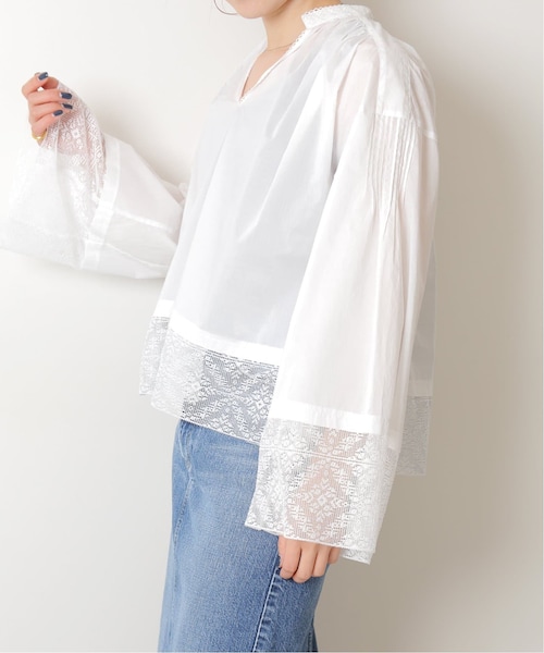 Spick & Span（スピックアンドスパン）の「≪予約≫レースヴィンテージライクブラウス（その他・ホワイト/フリー）」の14枚目の写真