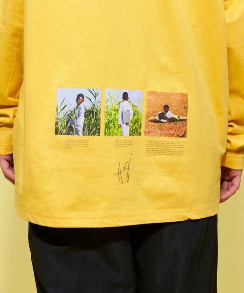 FOREVER 21（フォーエバー トゥエンティーワン）の「フォトプリントロンT（トップス・レディース・イエロー60・S/M）」の7枚目の写真