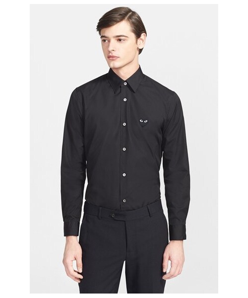 COMME des GARCONS（コムデギャルソン）の「Comme des Garçons Trim Fit Cotton Oxford Shirt（シャツ/ブラウス・メンズ・Black・Regular Small/Regular Large/Regular Medium/Regular X-Large）」の3枚目の写真