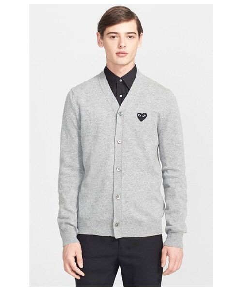 COMME des GARCONS（コムデギャルソン）の「Comme des Garçons Lambswool Cardigan（カーディガン/ボレロ・メンズ・Light Grey/Light Camel・Regular Large/Regular X-Large/Regular Medium/Regular Small）」の3枚目の写真