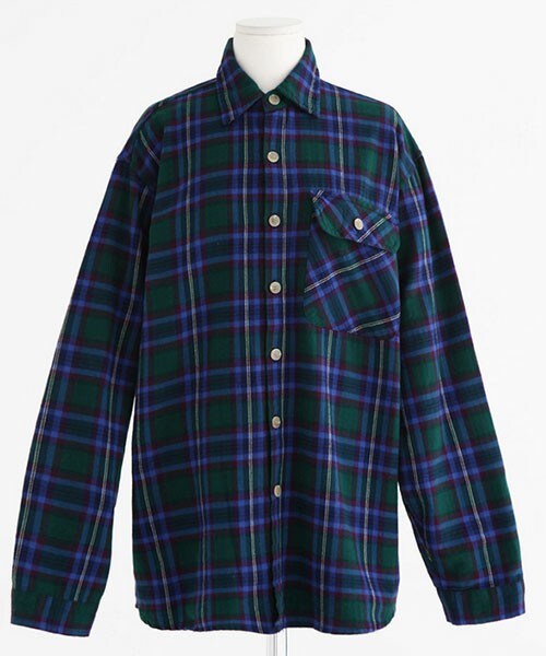 DHOLIC（ディーホリック）の「チェックパターンオーバーシャツ（シャツ/ブラウス・レディース・レッドトーン/ブルートーン・free）」の2枚目の写真