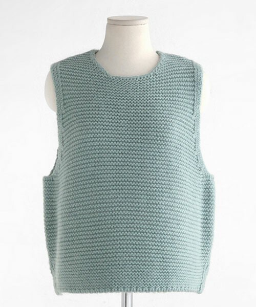 DHOLIC（ディーホリック）の「パステルカラーニットベスト（ベスト・レディース・ネイビー/ミント/ライトピンク/ライトイエロー・free）」の2枚目の写真