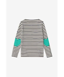 [Saint James] VAUJANY - Ecru/Marine/Vert(D0V)