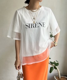 DouDou（ドゥドゥ）の「【WEB限定】チュールロゴTEE（Tシャツ
