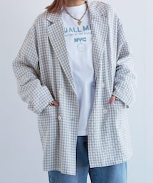 w closet | ★先行予約★【セットアップ対応】ギンガムチェックテーラードジャケット【3月下旬入荷】(ジャケット/アウター)