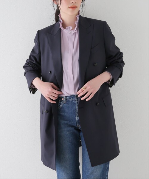 ヴェルメイユパーイエナ　ジャケット　ネイビー ヴェルメイユ パー イエナ VERMEIL par iena TOPネイビー