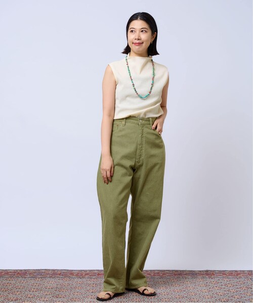 IENA LA BOUCLE 楊柳カットハイネック プルオーバー ホワイト IENA（イエナ）の「《予約》IENA LA BOUCLE 楊柳カットハイネックプル