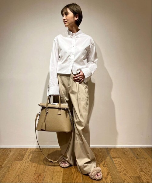 新品】MUSE de Deuxieme Classe Cropped BDシャツ MUSE de Deuxieme classe（ミューズデドゥーズィエムクラス）の