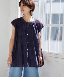 JOURNAL STANDARD relume（ジャーナルスタンダード　レリューム）の「《予約》コットンボイルクリンクルスモックショルダーブラウス（その他）」
