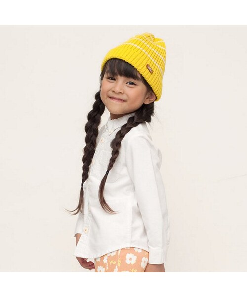 apres les cours（アプレレクール）の「basic ニット帽（帽子・キッズ・グレー/アイボリー/レッド/イエロー・48-50/52-54/56-58）」の4枚目の写真