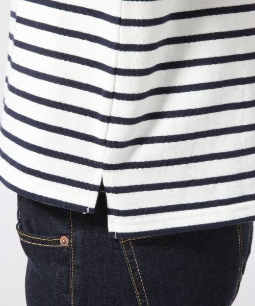 GLOBAL WORK（グローバルワーク）の「ソデカフスボーダープルオーバー８分袖（トップス・レディース・ホワイト×ネイビー05/ホワイト×レッド06/ネイビー×ホワイト88/ネイビー×グリーン89・Ｓ/Ｍ/Ｌ）」の16枚目の写真