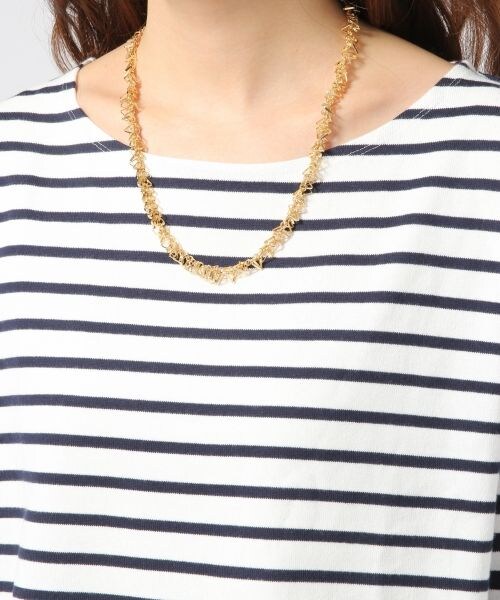 GLOBAL WORK（グローバルワーク）の「ソデカフスボーダープルオーバー８分袖（トップス・レディース・ホワイト×ネイビー05/ホワイト×レッド06/ネイビー×ホワイト88/ネイビー×グリーン89・Ｓ/Ｍ/Ｌ）」の11枚目の写真