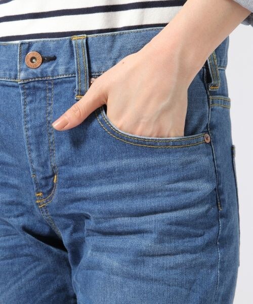 GLOBAL WORK（グローバルワーク）の「【定番人気】デニムテーパードパンツ（パンツ・レディース・ホワイト05/ブルー83/ネイビー89・Ｓ/Ｍ/Ｌ）」の8枚目の写真