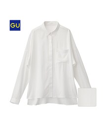 GU | （GU）ドルマンスリーブシャツ（長袖）Ａ(トップス)