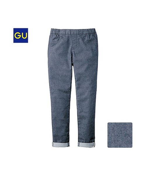 GU(ジーユー)の「(GU)ロールアップレギンスパンツ(WOMEN ⁄ パンツ・その他・レディース・BLACK/NAVY/OFF WHITE・M/S/L/XL)」の3枚目の写真