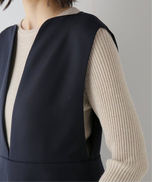 IENA（イエナ）の「《追加予約》＆NAVY カーブネックワンピース