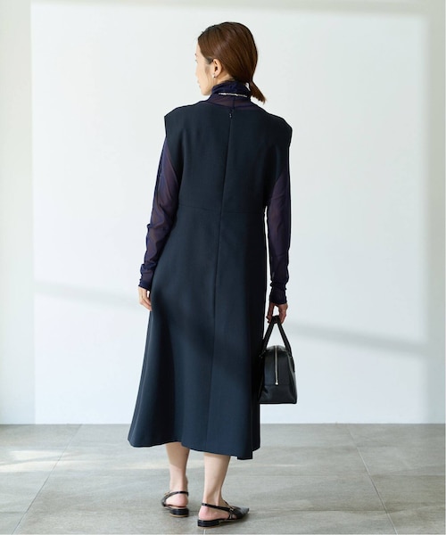 IENA（イエナ）の「《追加予約》＆NAVY カーブネックワンピース