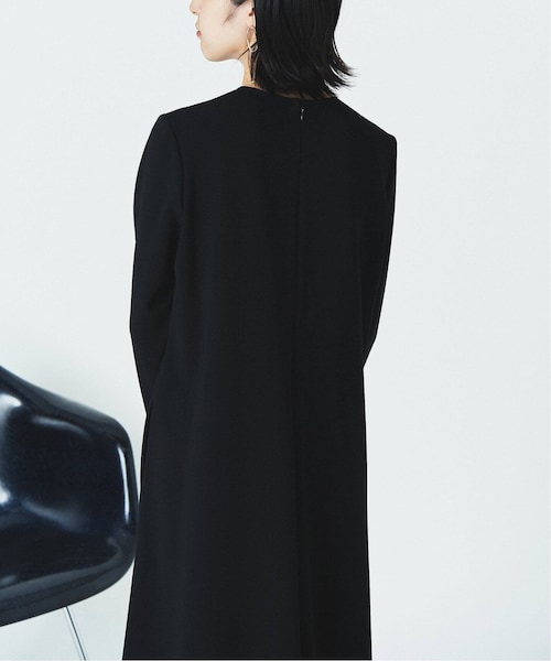 【美品】アルディーノアール　ロングワンピース　フレア　ブラック　長袖　38 美品】アルディーノアール ロングワンピース フレア ブラック