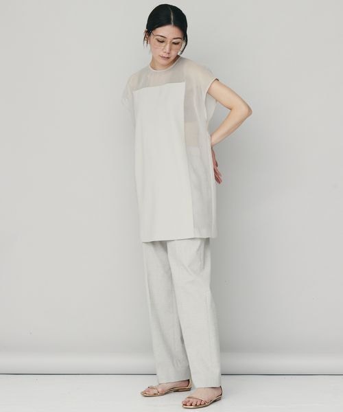 Curensology カレンソロジー シェルタリングストレートパンツ　38 Curensology（カレンソロジー）の「シェルタリングストレートパンツ