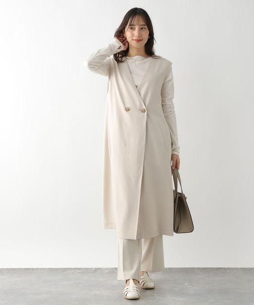 GLOBAL WORK【新品】イージーケア2WAYジレ GLOBAL WORK（グローバルワーク）の「イージーケア2WAYジレ