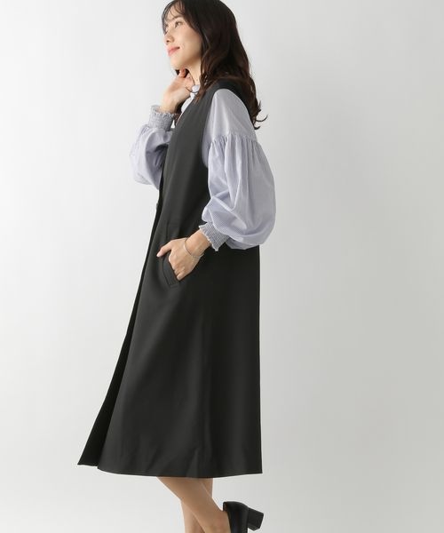GLOBAL WORK【新品】イージーケア2WAYジレ GLOBAL WORK（グローバルワーク）の「イージーケア2WAYジレ