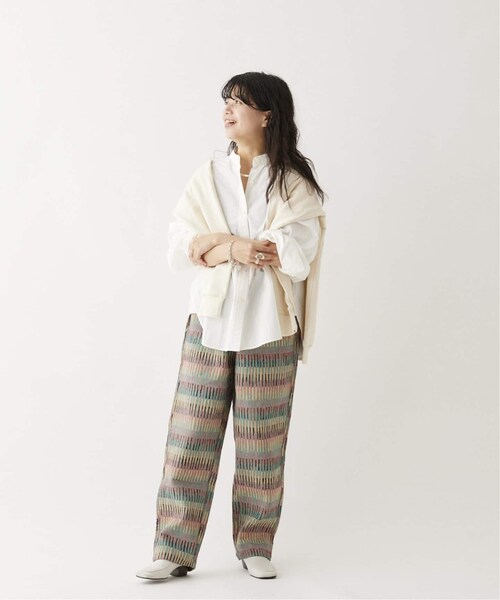 JOURNAL STANDARD relume（ジャーナルスタンダード　レリューム）の「《予約》ゴブラン織り ストライプイージーパンツ（パンツ・グレーB/(008)/M/在庫あり/L）」の5枚目の写真