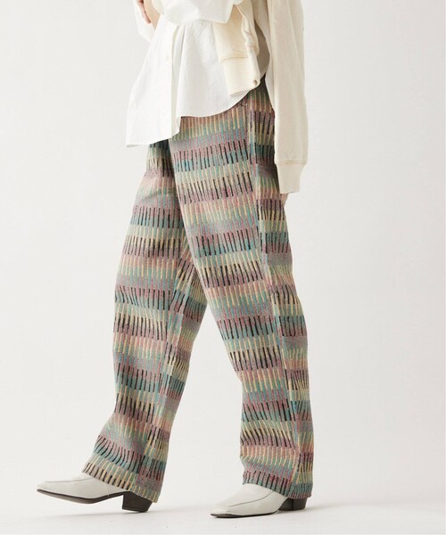 JOURNAL STANDARD relume（ジャーナルスタンダード　レリューム）の「《予約》ゴブラン織り ストライプイージーパンツ（パンツ・グレーB/(008)/M/在庫あり/L）」の9枚目の写真