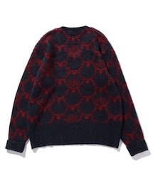LOOSE FIT V NECK SWEATER-SKULL&TARGET