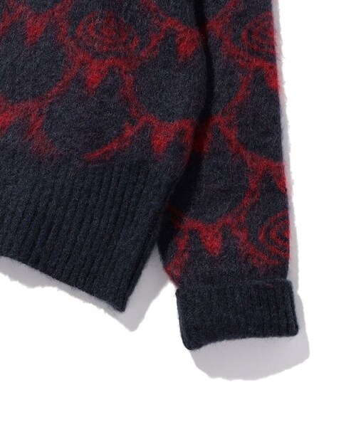 South2 West8（サウスツーウェストエイト）の「LOOSE FIT V NECK SWEATER-SKULL&TARGET（トップス・マスタード/ネイビー・M）」の4枚目の写真