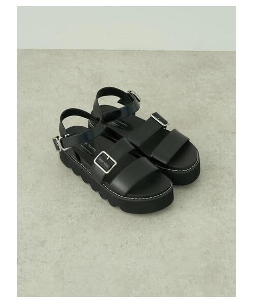 earth music&ecology（アースミュージックアンドエコロジー）の「ORientalTRaffic 厚底ストラップサンダル（シューズ・ホワイト/ブラック・S/M/L）」の15枚目の写真