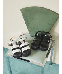 earth music&ecology | ORientalTRaffic 厚底ストラップサンダル(シューズ)