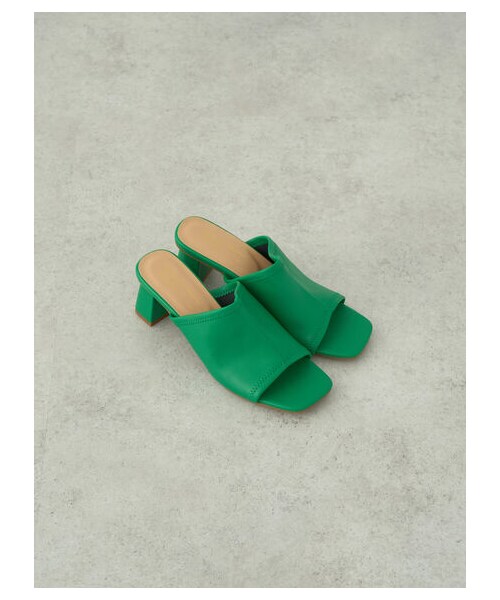 earth music&ecology（アースミュージックアンドエコロジー）の「ORientalTRaffic ストレッチミュールサンダル（シューズ・ホワイト/ブラック/グリーン/ブルー・S/M/L）」の16枚目の写真