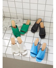 earth music&ecology | ORientalTRaffic ストレッチミュールサンダル(シューズ)