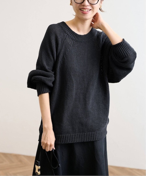 FRAMeWORK リネンコットンラグランニット FRAMeWORK（フレームワーク）の「リネンコットンラグランニット