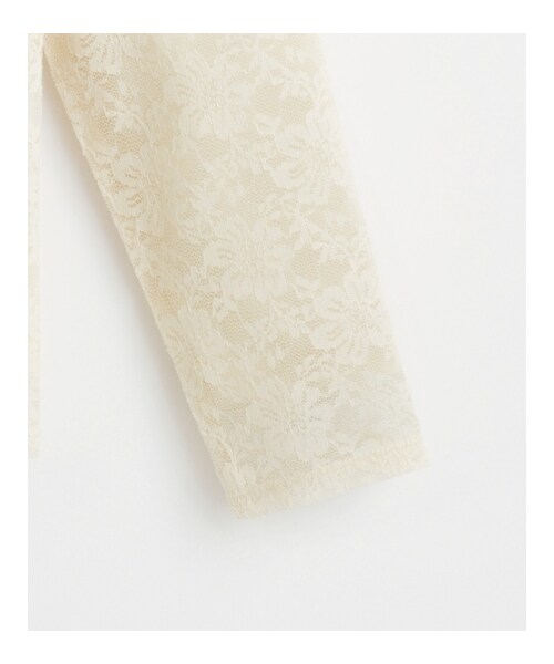 MAJESTIC LEGON（マジェスティックレゴン）の「Jフリルレースプルオーバー（トップス・レディース・アイボリー/オフ/ブラック・Free）」の3枚目の写真