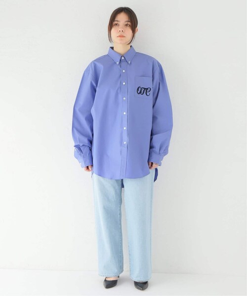 FRAMeWORK 【OFF THE CUFF/オフザカフ】 OFF THE CUFF/オフザカフ】BLUE/F BALCOLLAR COAT（ステンカラー