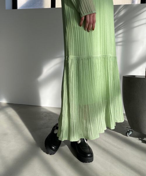 LOWRYS FARM（ローリーズファーム）の「前後2WAYシアーニットワンピース（ワンピース/ドレス）」 - WEAR