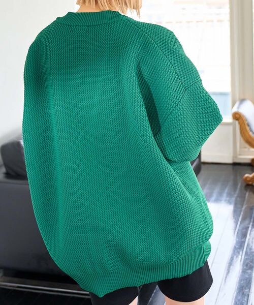 PAGEBOY（ページボーイ）の「ワッフルカラーカーデ（トップス・レディース・ブラック09/ピンク25/グリーン75/ブルー85・FREE）」の21枚目の写真