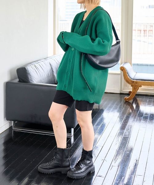 PAGEBOY（ページボーイ）の「ワッフルカラーカーデ（トップス・レディース・ブラック09/ピンク25/グリーン75/ブルー85・FREE）」の22枚目の写真