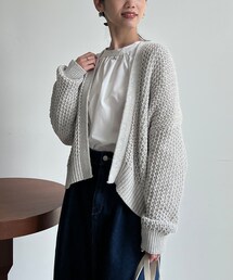 Chez toi | MIXテープヤーントッパーカーディガン(カーディガン/ボレロ)